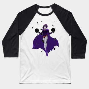 Teen Titans Raven Baseball T-Shirt